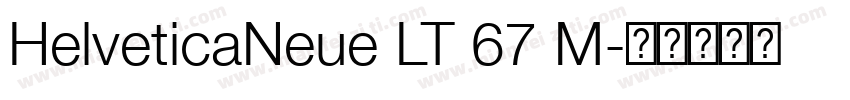 HelveticaNeue LT 67 M字体转换